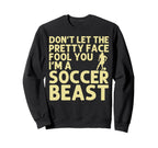 Soccer Art Teen Goalie Soccer Player Sweatshirt - Graphic Print for Adults