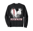 Ball Mawmaw Baseball Soccer Heart Mom Sweatshirt - Custom Art Print Unisex