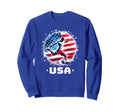 American Flag Soccer Mom Soccer Sweatshirt - Fun Novelty Design for Adults