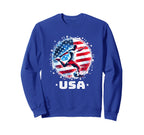 American Flag Soccer Mom Soccer Sweatshirt - Fun Novelty Design for Adults