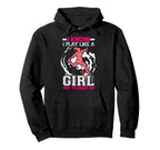 I Know I Play Like Try To Keep Up Hoodie - Minimalist Print for Adults