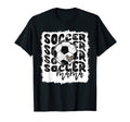 Soccer Mama Heart Leopard Mothers Day Ball T-Shirt - Graphic Print Unisex