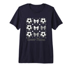Soccer Mama Mom Soccer Mom Bow T-Shirt - Aesthetic Graphic for Adults