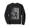 Soccer Patriotic American Flag Sweatshirt - Minimalist Print Unisex