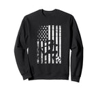 Soccer Patriotic American Flag Sweatshirt - Minimalist Print Unisex