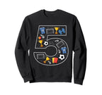 5Th Birthday 5 Year Old Football Sweatshirt - Custom Art Print for Adults