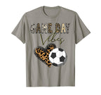Soccer Game Day Vibes Soccer Mom T-Shirt - Custom Art Print for Adults