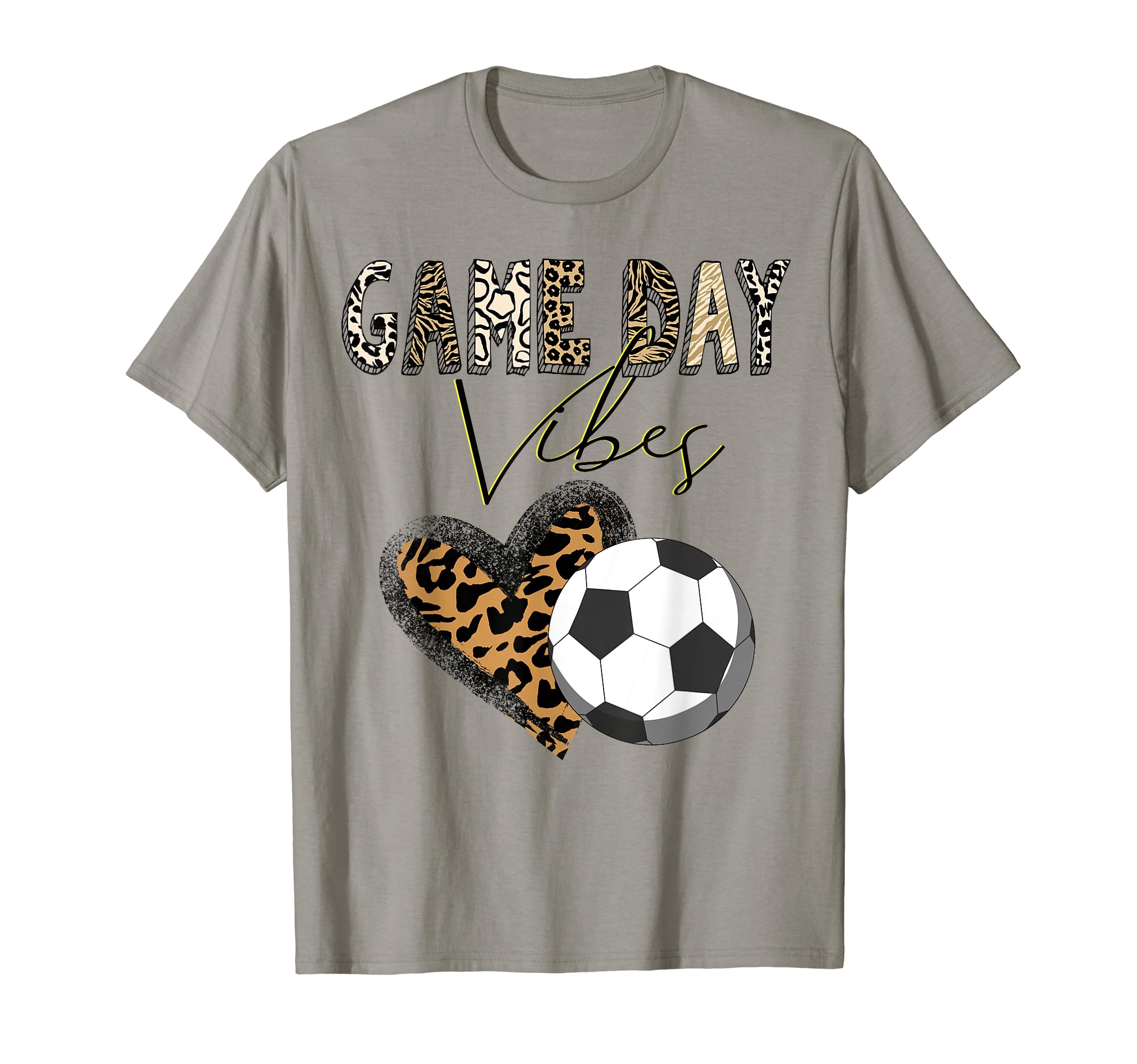 Soccer Game Day Vibes Soccer Mom T-Shirt - Custom Art Print for Adults