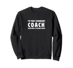 Funny Coach Gift Soccer Gymnastics Sweatshirt - Fun Novelty Design Unisex