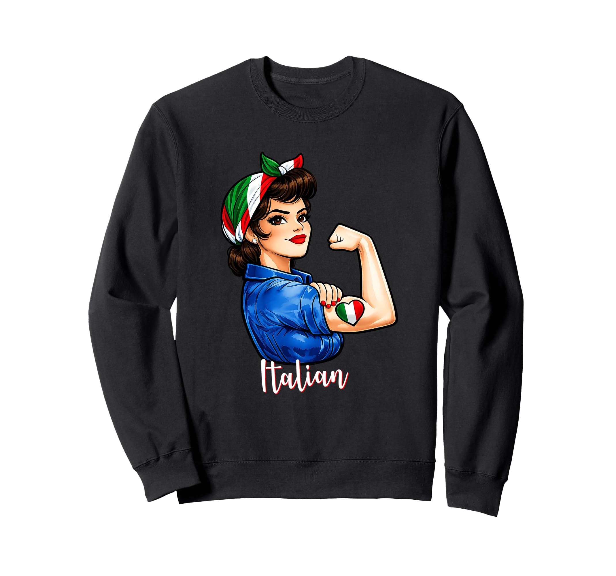 Proud Italian Pride Italiana Italy Sweatshirt - Graphic Print Men Women
