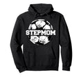 Soccer Stepmom Soccer Ball Split Hoodie - Fun Novelty Design Men Women