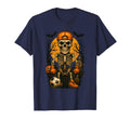 Halloween Skeleton Soccer Lovers T-Shirt - Unique Graphic Men Women