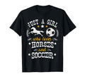 Horse Lover Just Who Loves Horses Soccer T-Shirt - Novelty Apparel Unisex