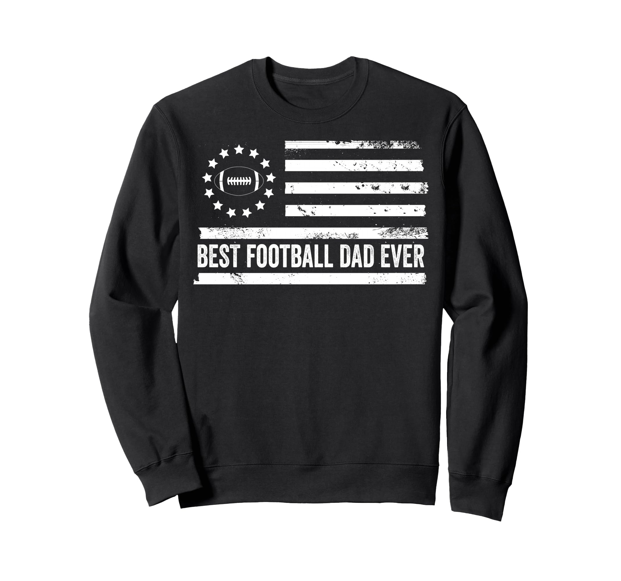 Football Coach Us American Flag Sweatshirt - Unique Graphic for Adults