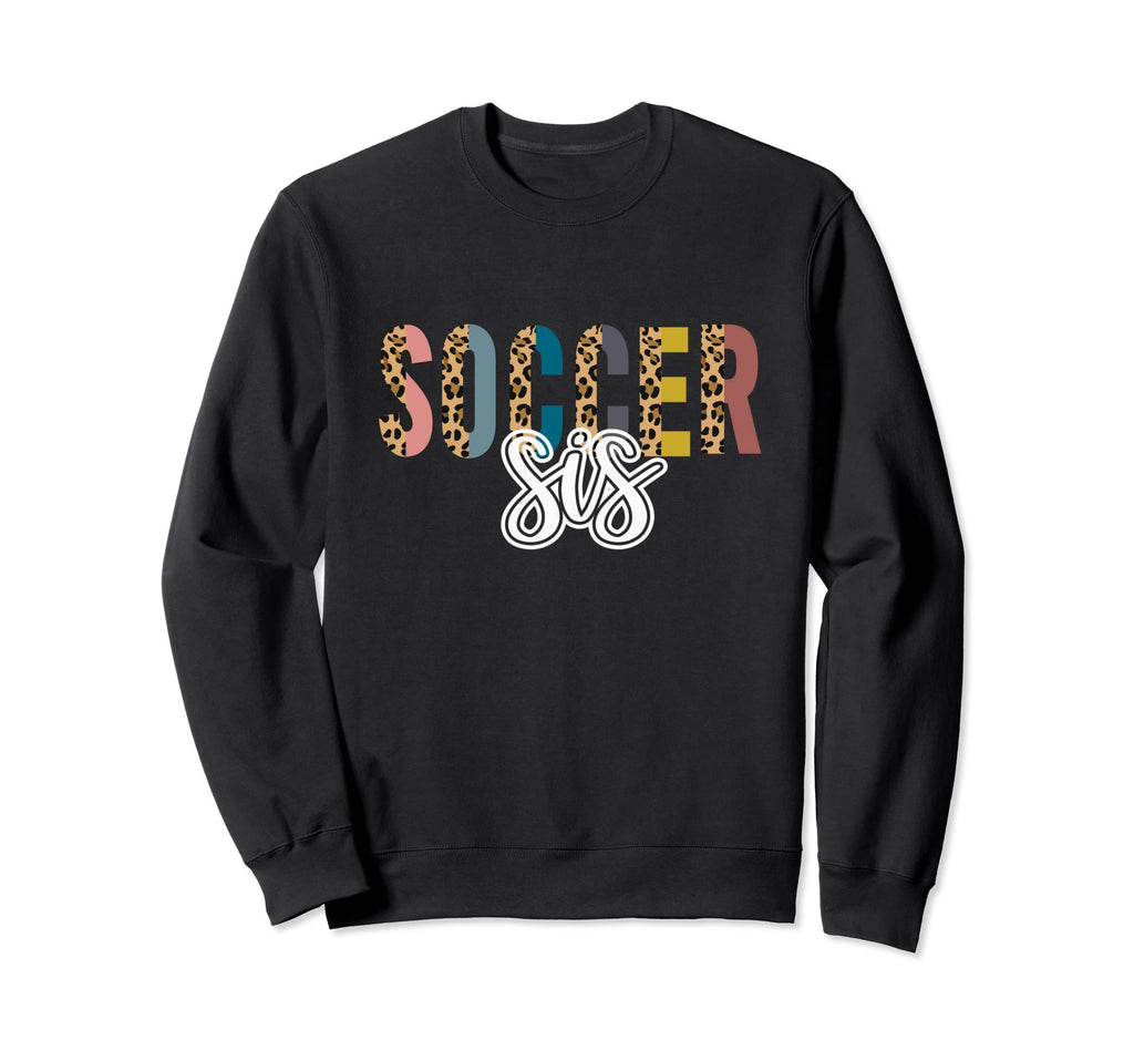 Soccer Sis Leopard Cheetah Trendy Sweatshirt - Minimalist Print Men Women