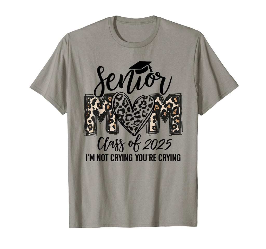 Senior Mom Class 2025 Senior Mama T-Shirt - Minimalist Print for Adults