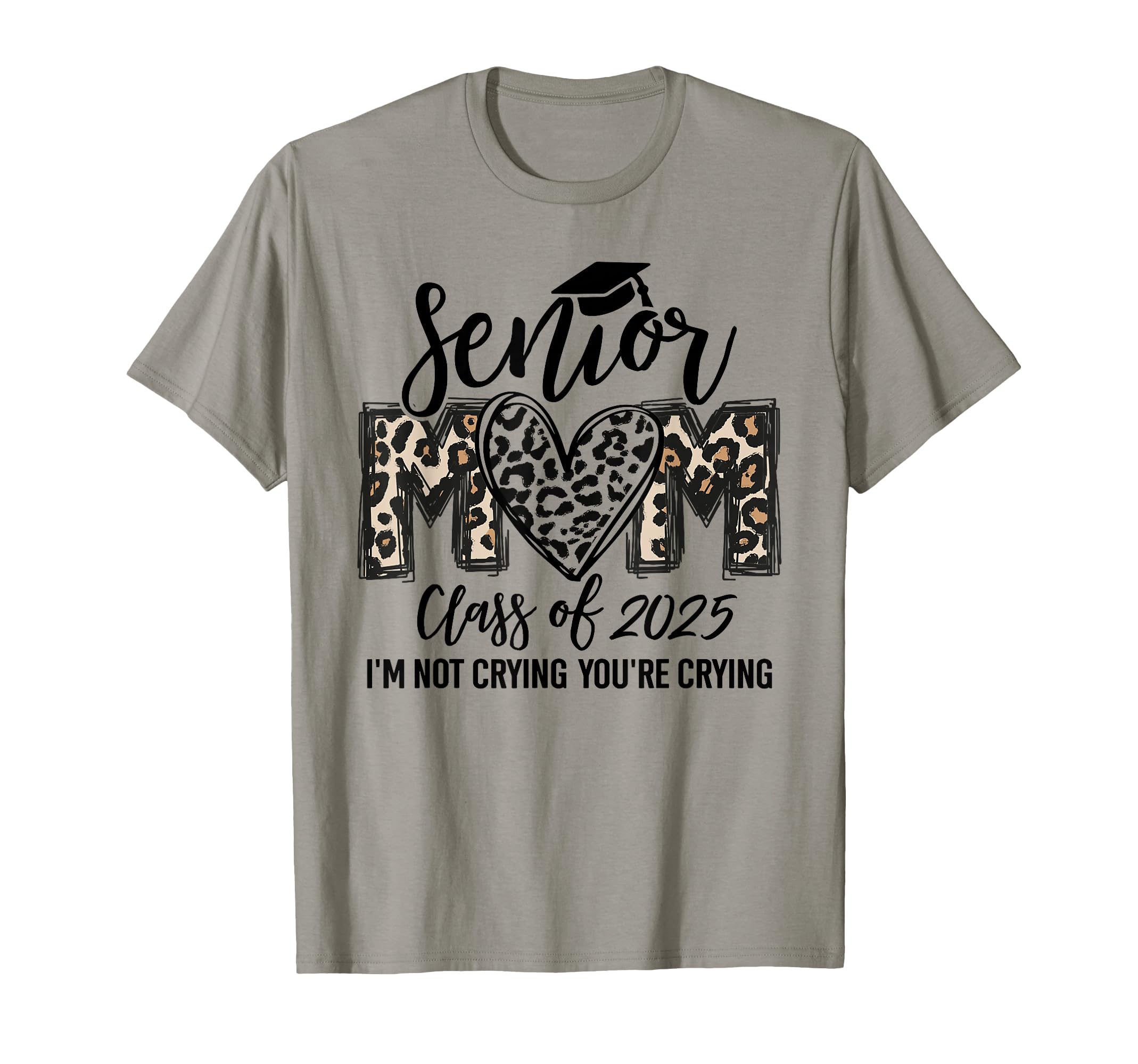 Senior Mom Class 2025 Senior Mama T-Shirt - Minimalist Print for Adults