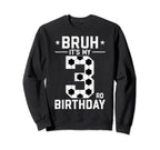 3 Year Old Birthday Soccer Bruh Its Sweatshirt - Unique Graphic Men Women