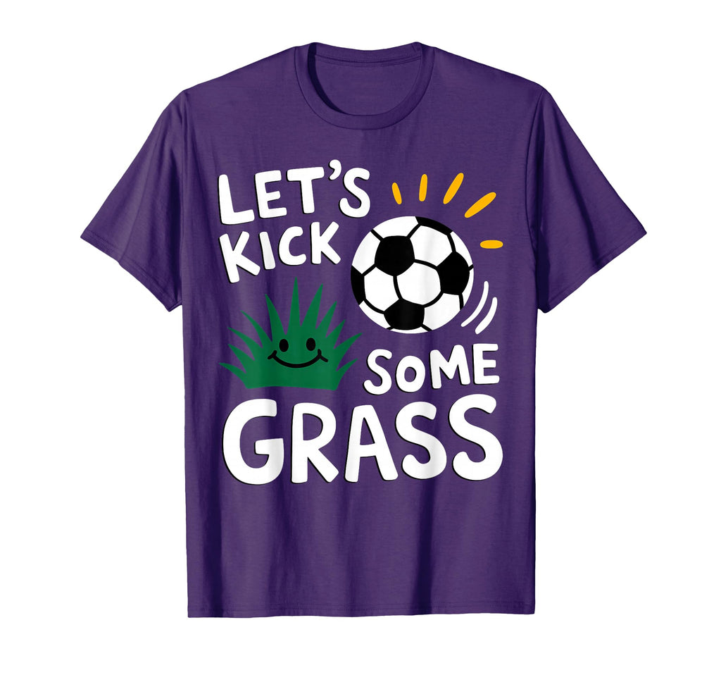 Funny Soccer Player Lets Kick Some T-Shirt - Novelty Apparel for Adults