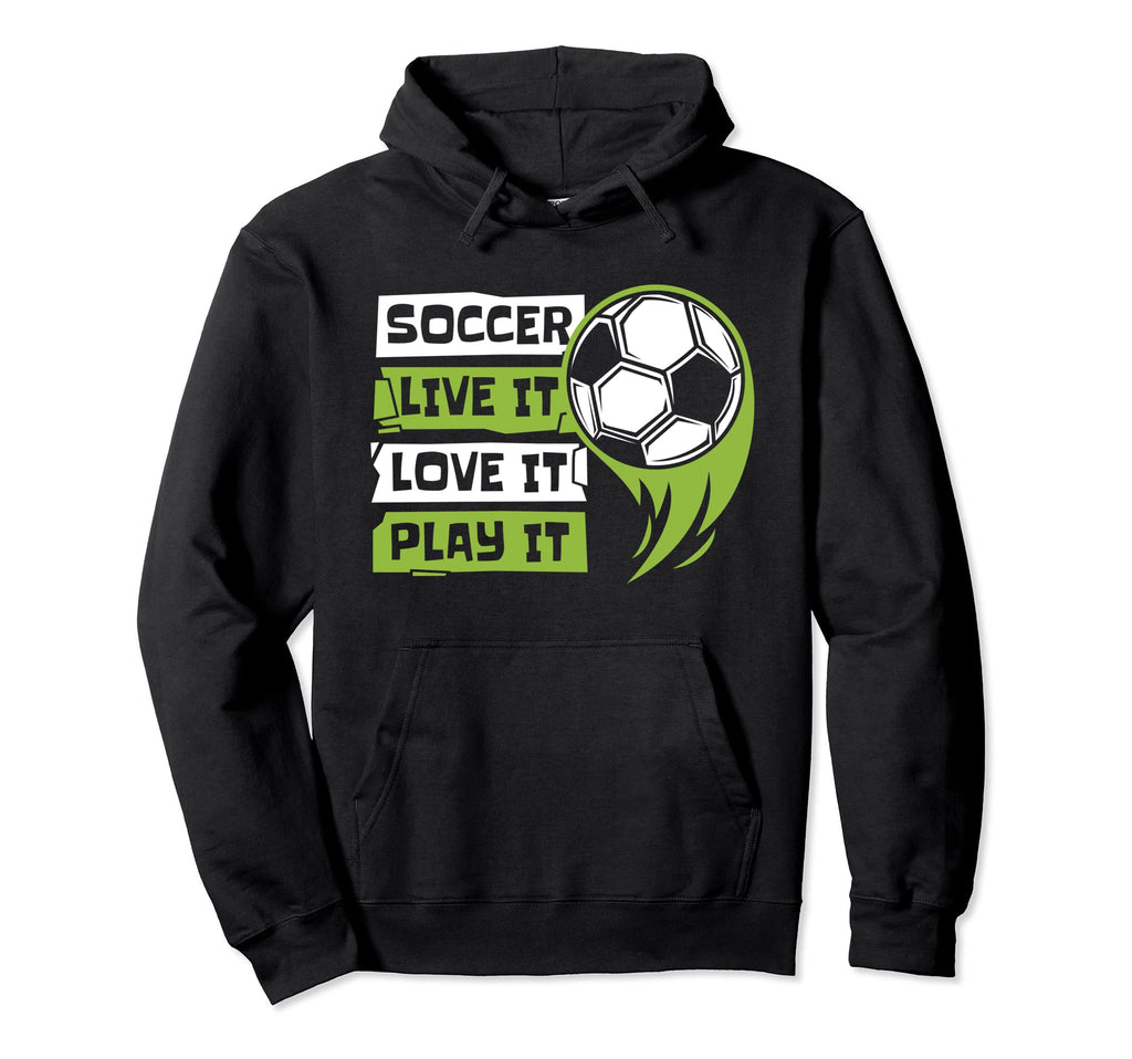 Live It Love It Play It Goal Keeper Hoodie - Graphic Print for Adults