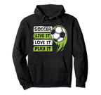 Live It Love It Play It Goal Keeper Hoodie - Graphic Print for Adults