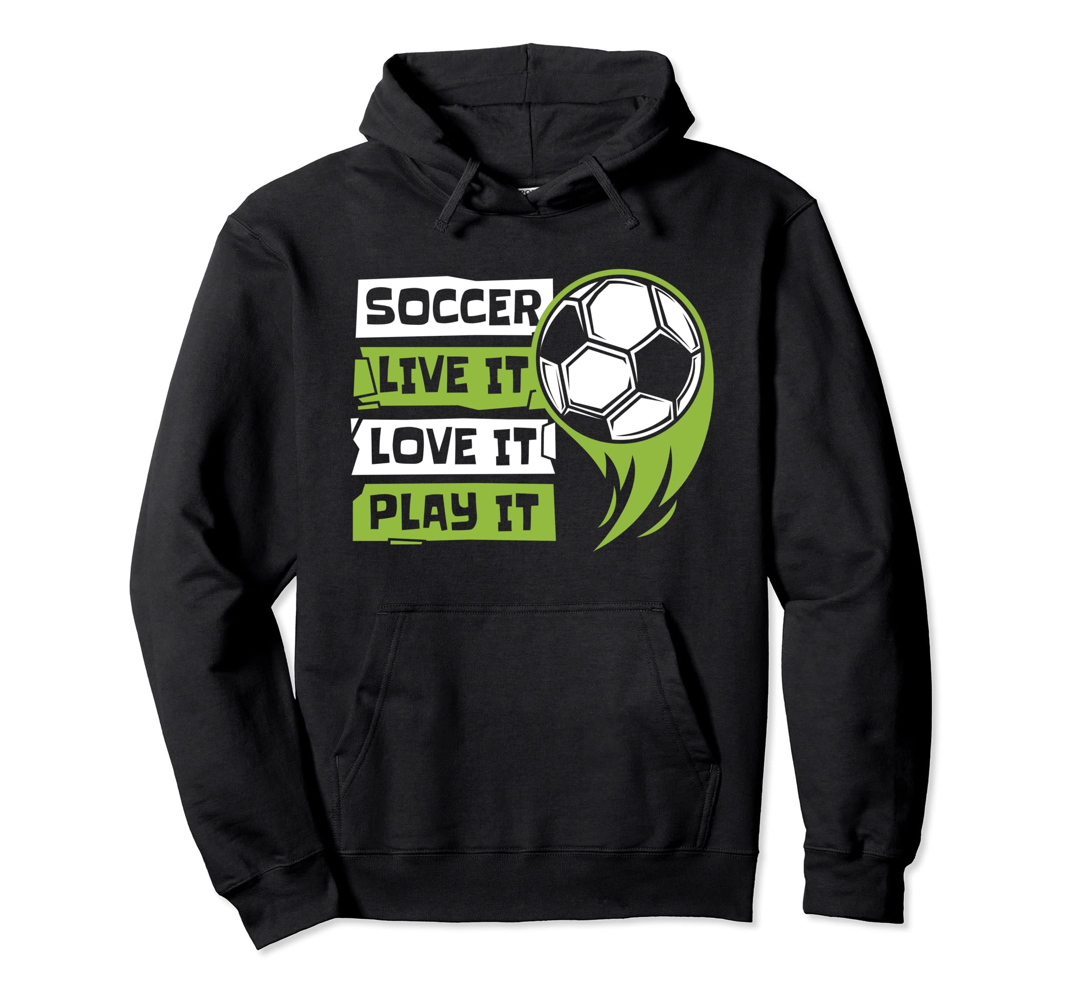 Live It Love It Play It Goal Keeper Hoodie - Graphic Print for Adults