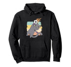 Cat As Soccer Player Goalie Colorful Hoodie - Minimalist Print for Adults