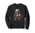 Funny Soccer Player Knight Sweatshirt - Casual Everyday Wear for Adults