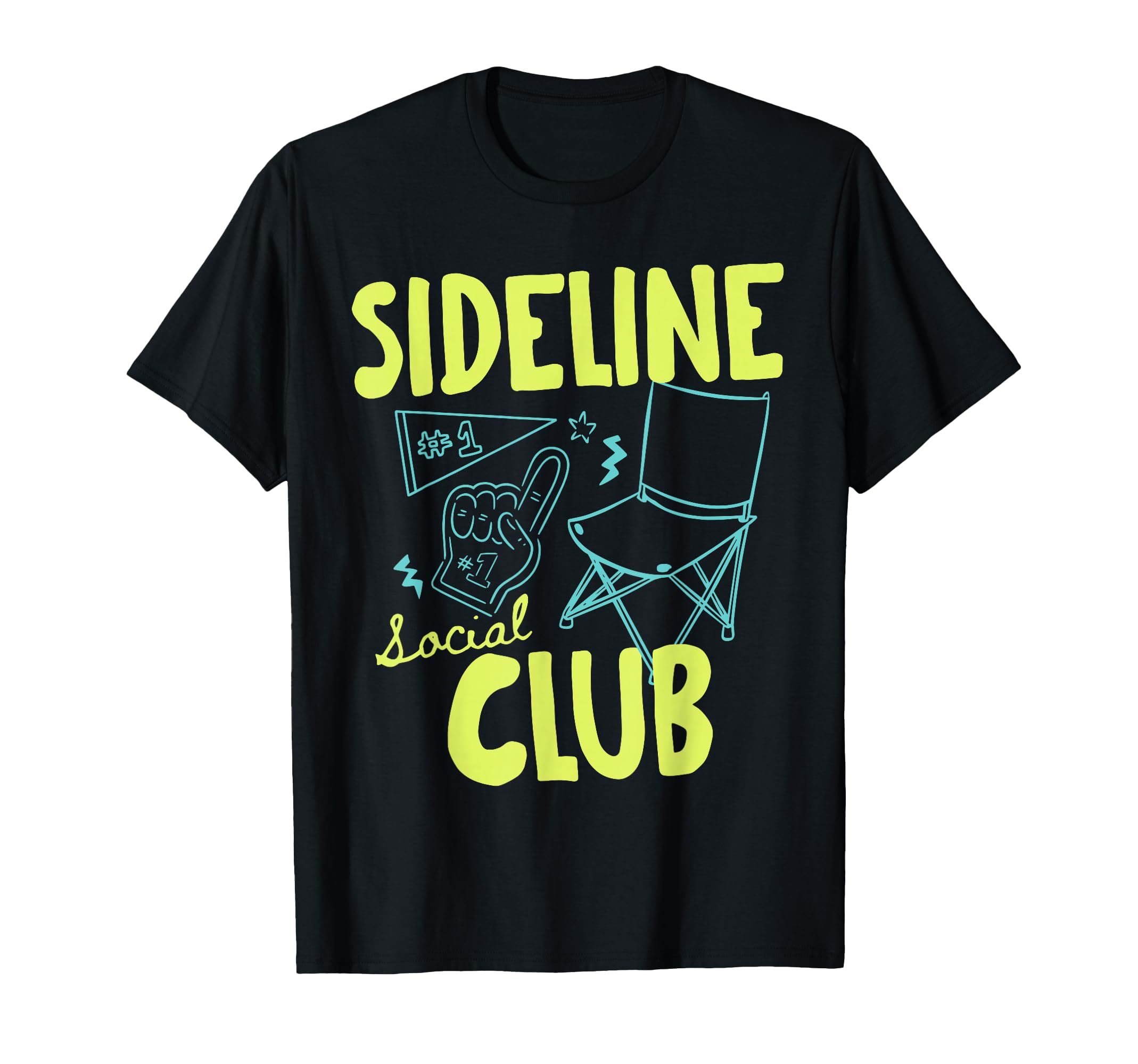 Sideline Social Club Sports Fan T-Shirt - Custom Art Print Men Women