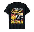 Funny My Favorite Softball Player T-Shirt - Streetwear Style for Adults