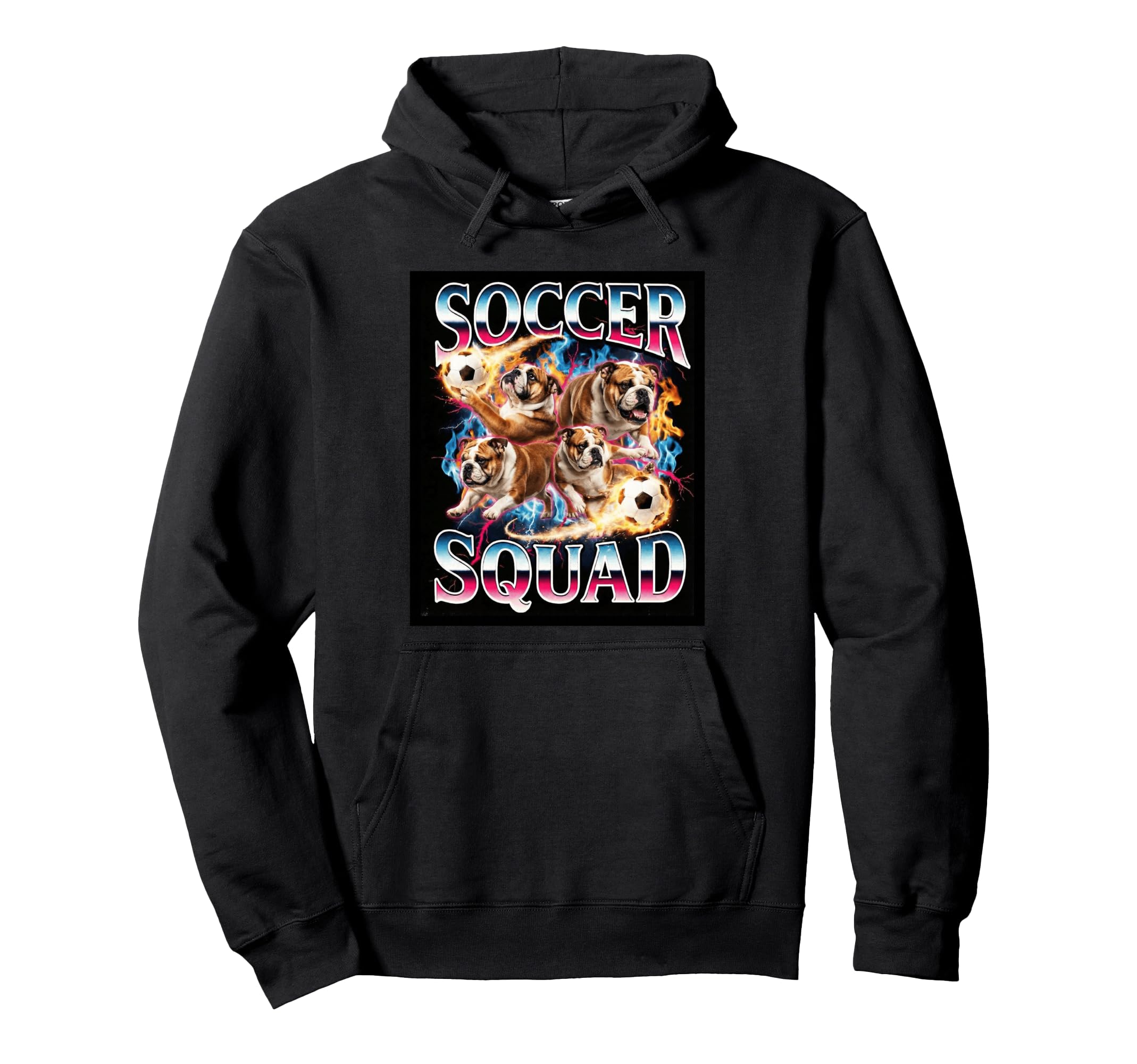 Funny Soccer Squad Meme Bootleg Hoodie - Novelty Apparel for Adults