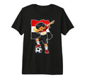 Dabbing Egypt Soccer Map Flag Tri Blend T-Shirt - Unique Graphic for Adults