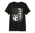 Soccer Mama America Flag Tri Blend T-Shirt - Graphic Print Men Women