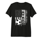 Soccer Mama America Flag Tri Blend T-Shirt - Graphic Print Men Women