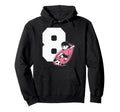 8 Soccer Birthday Gift Soccer Fan Sports Hoodie - Streetwear Style Unisex