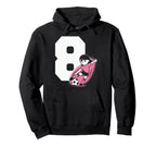 8 Soccer Birthday Gift Soccer Fan Sports Hoodie - Streetwear Style Unisex