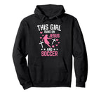 This Runs Jesus And Soccer Christian Hoodie - Minimalist Print Men Women