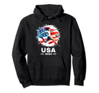 American Flag Soccer Womens Soccer Hoodie - Aesthetic Graphic for Adults