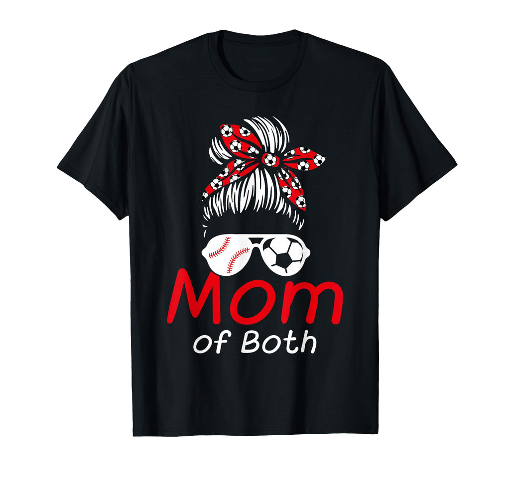Soccer Mom Baseball Mom Sports Fan Mom T-Shirt - Custom Art Print Unisex