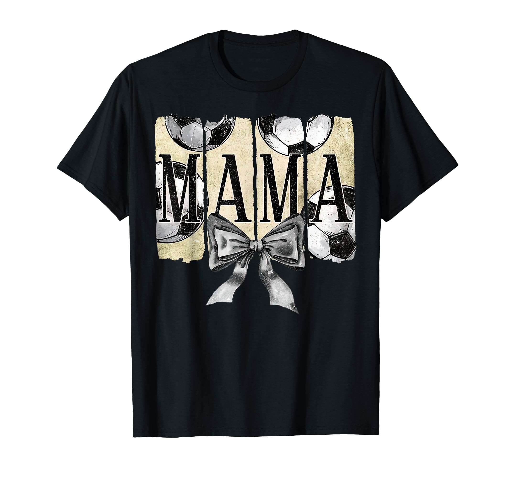 Soccer Coquette Mama Game Day Soccer T-Shirt - Minimalist Print for Adults