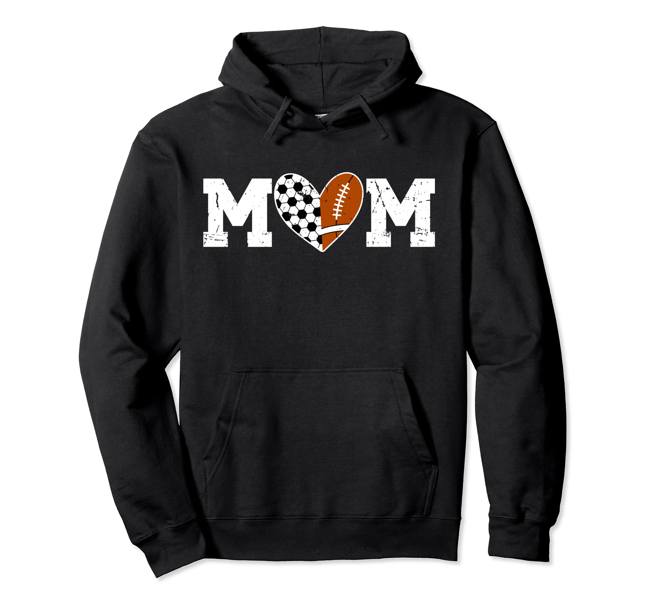 Football Soccer Mom Soccer Football Hoodie - Unique Graphic for Adults