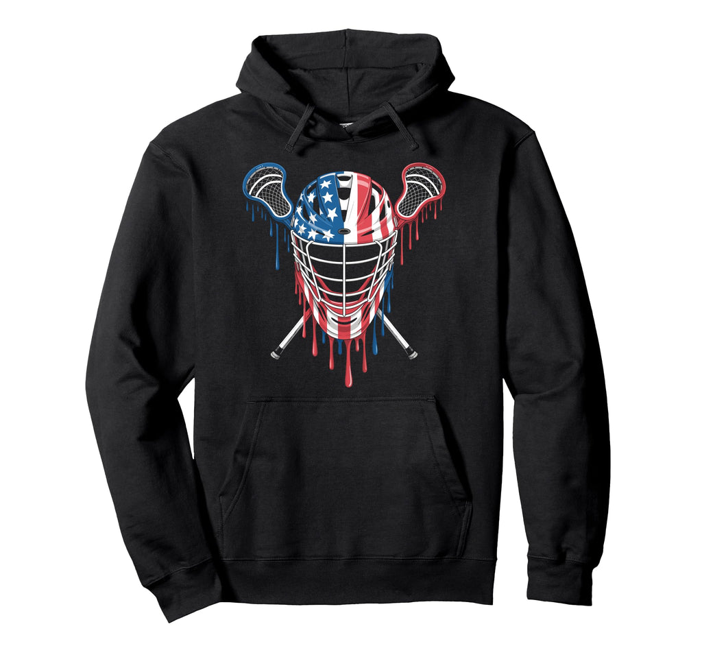 Lacrosse Goalie Lax Goalkeeper America Hoodie - Streetwear Style Unisex