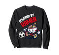 Powered Ramen Funny Ramen Bowl Sweatshirt - Novelty Apparel for Adults
