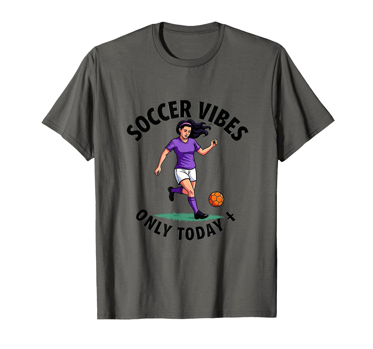 Soccer Vibes Only Today Womens T-Shirt - Novelty Apparel Men Women