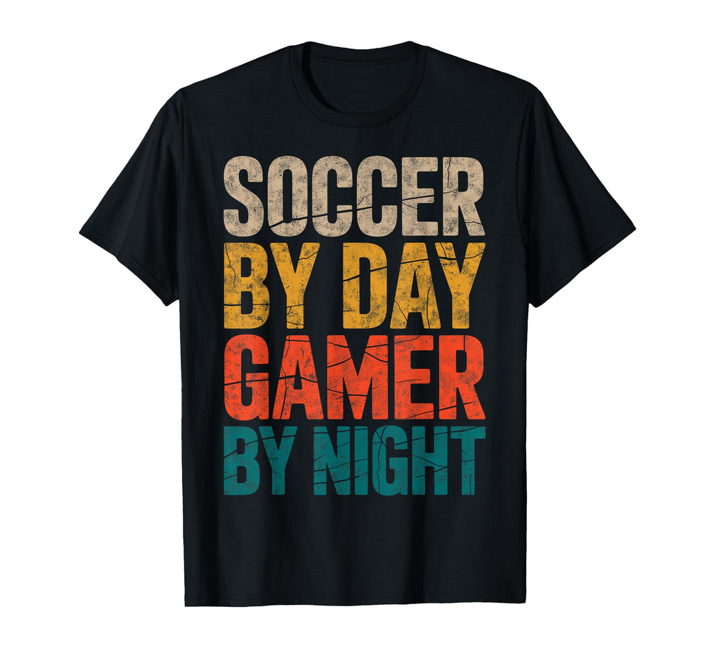 Soccer Day Gamer Night Video Game T-Shirt - Novelty Apparel Men Women