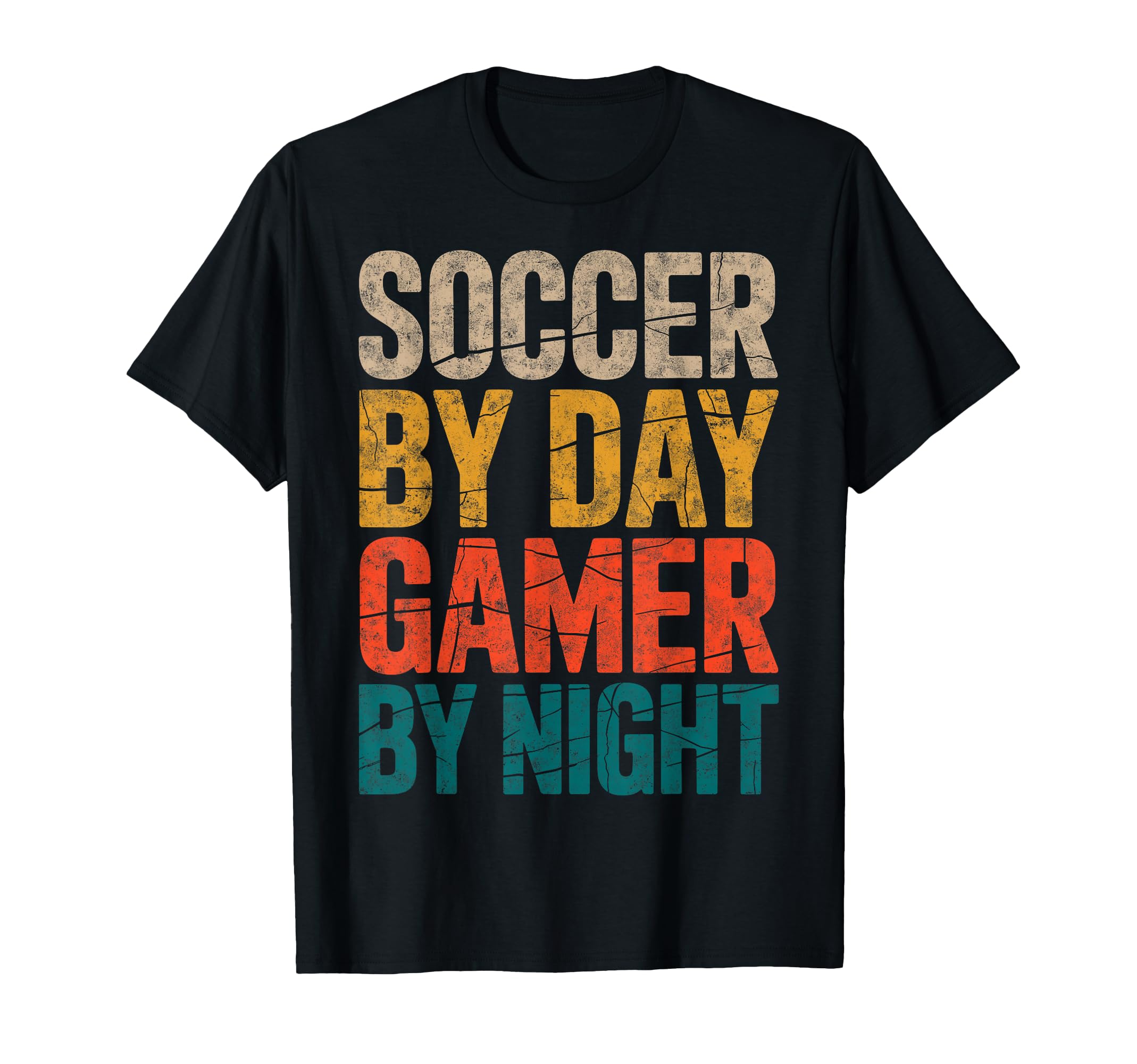 Soccer Day Gamer Night Video Game T-Shirt - Novelty Apparel Men Women