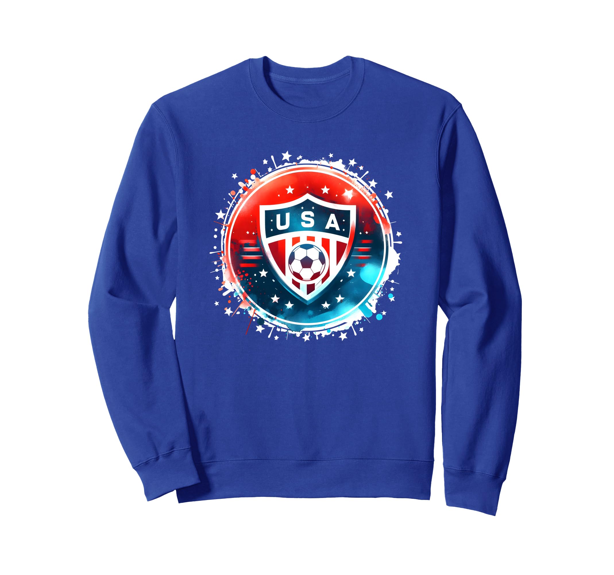 American Flag Soccer Teen Soccer Sweatshirt - Aesthetic Graphic Men Women
