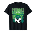 Stepdad Birthday Soccer Group Family T-Shirt - Trendy Graphic for Adults