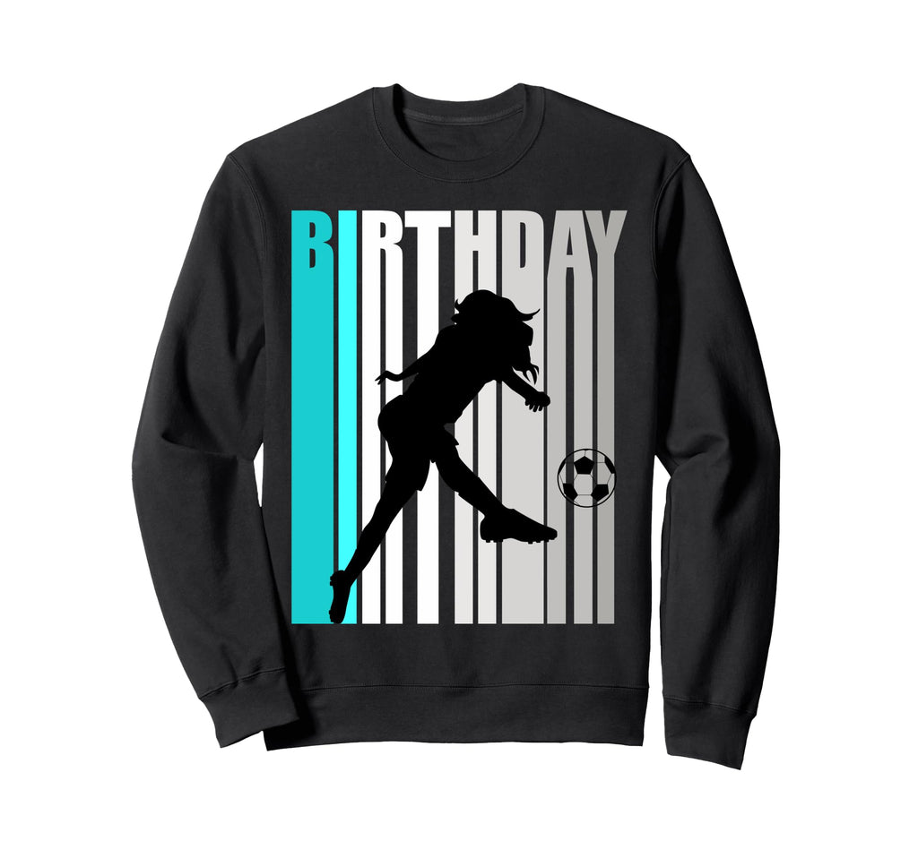 Orange Soccer Birthday Happy Sweatshirt - Casual Everyday Wear for Adults
