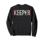 Boho Soccer Keeper Mom Soccer Sweatshirt - Aesthetic Graphic for Adults